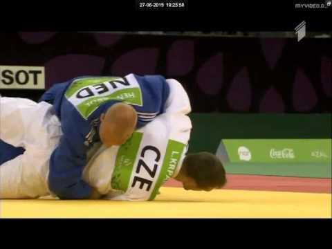 Henk Grol vs Lukas Krpalek European games Baku 2015
