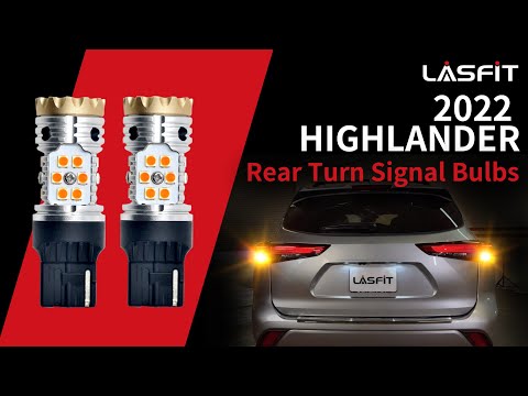 2022 Highlander Rear Turn Signal Lights - How to install LED bulbs 7440