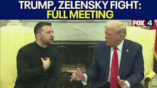 Trump, Zelensky shouting match at the White House: FULL