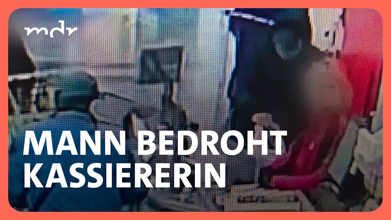 Räuberische Erpressung: Maskierter Mann überfällt Supermarkt | Kripo live | MDR