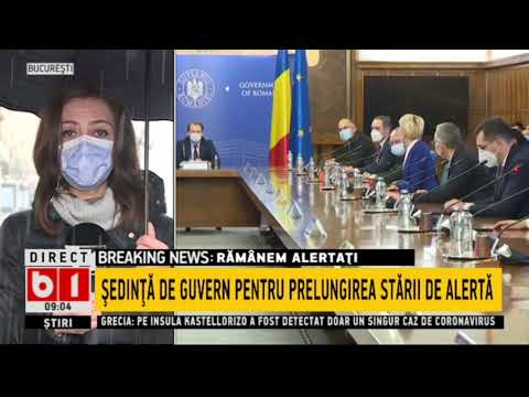 ASTAZI - SEDINTA DE GUVERN PENTRU PRELUNGIREA STARII DE ALERTA_Stiri b1_10 martie 2021