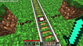 Minecraft Tutorial - Powered & Detector Rails