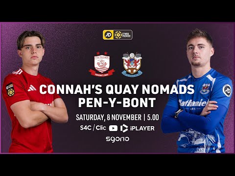 FULL MATCH: Connah's Quay Nomads v Pen-y-bont | JD Cymru Premier | English Commentary