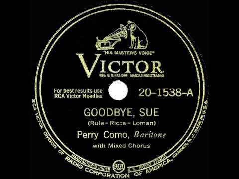 1943 Perry Como - Goodbye, Sue (a cappella)