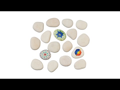 Steine zum Bemalen 3 kg Weiß - Stein - 7 x 2 x 5 cm