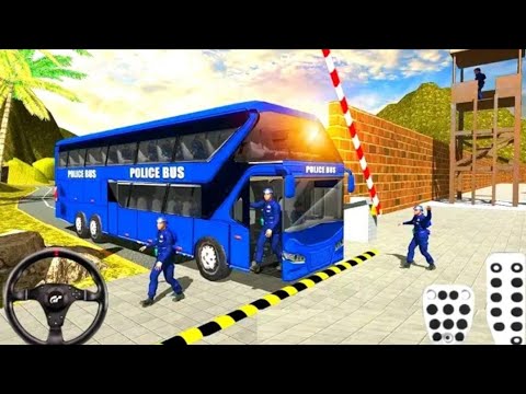 Police Bus Driving Simulator Offroad  - Transport Duty - Android Gameplay