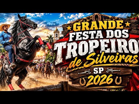 SILVEIRAS SP PAROU  !  O desfile de cavaleiros que sacudiu o interior paulista !na festa do tropeiro