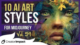 10 INSANE Midjourney AI Art Styles You Need To Try! (Vol 59)