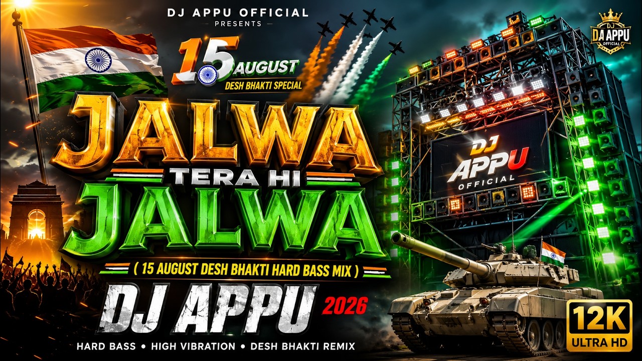 Jalwa Tera Hi Jalwa (15 August Desh Bhakti Hard Bass Mix 2026) - Dj Appu Mix