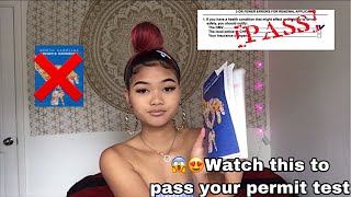SECRETS to passing your dmv permit test 100% works | CHEAT SHEET‼️🤫 NC 2023 *FAIL 4 TIMES*