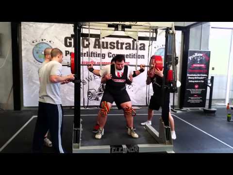 Big Chris squats 300kg x 2 PTC HQ