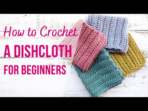 How to Crochet a Dishcloth | Fast & Easy | US Terms