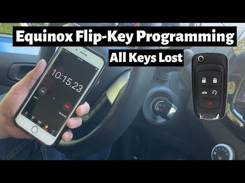 How To Program A Chevy Equinox Flip Key Remote Fob 2014 - 2017 DIY Chevrolet All Keys Lost Tutorial