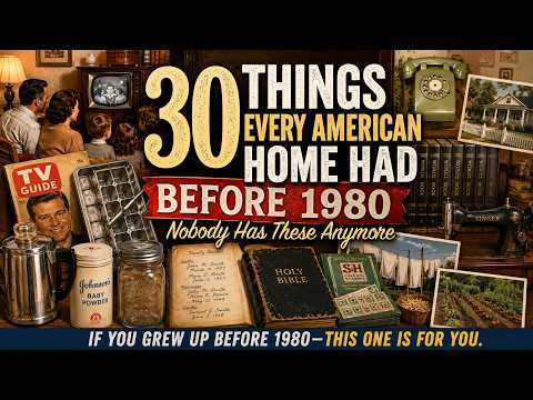 30 Things Every American Home Had Before 1980 — Nobody Has These Anymore