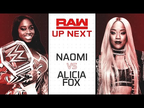 WWE 2K19 Universe Mode  - Raw - Alicia Fox v Naomi - Ember Moon gets revenge