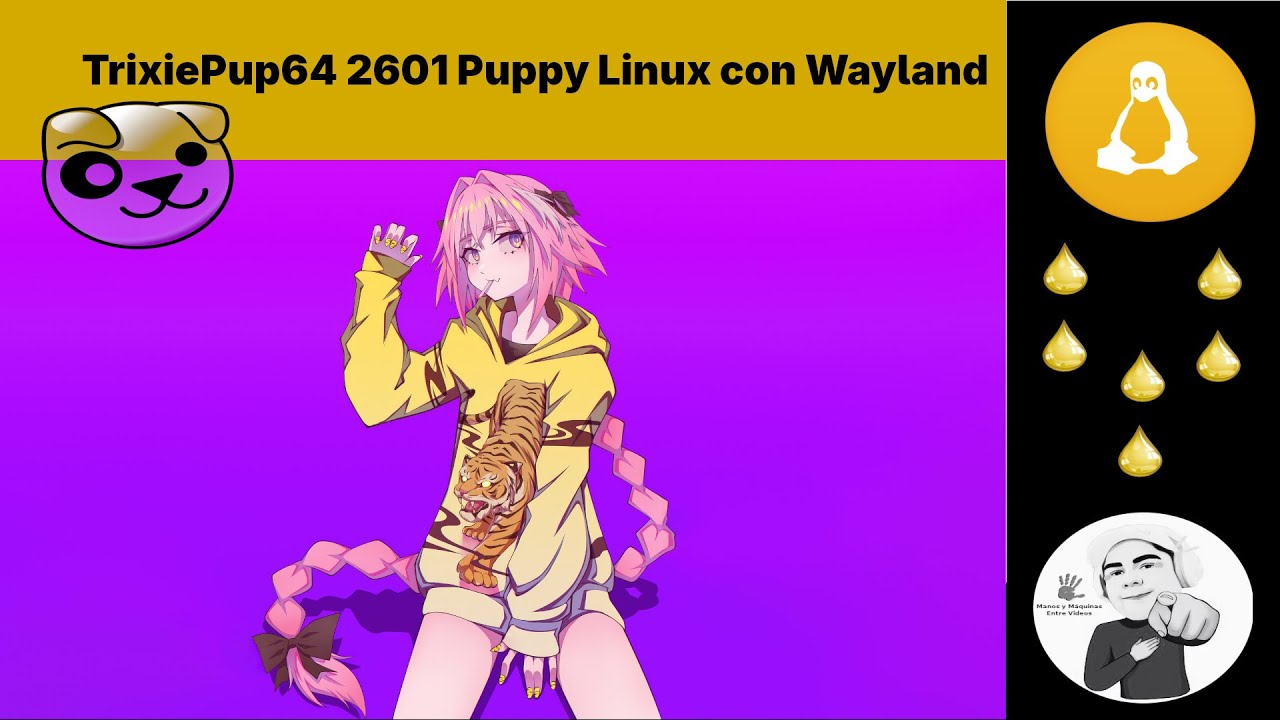 TrixiePup64 2601 Puppy Linux con Wayland