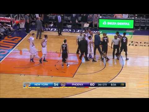 Porzingis And Chriss Fight Knicks@Suns 2016, 13 December