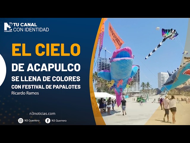 El cielo de Acapulco se llena de colores con festival de papalotes