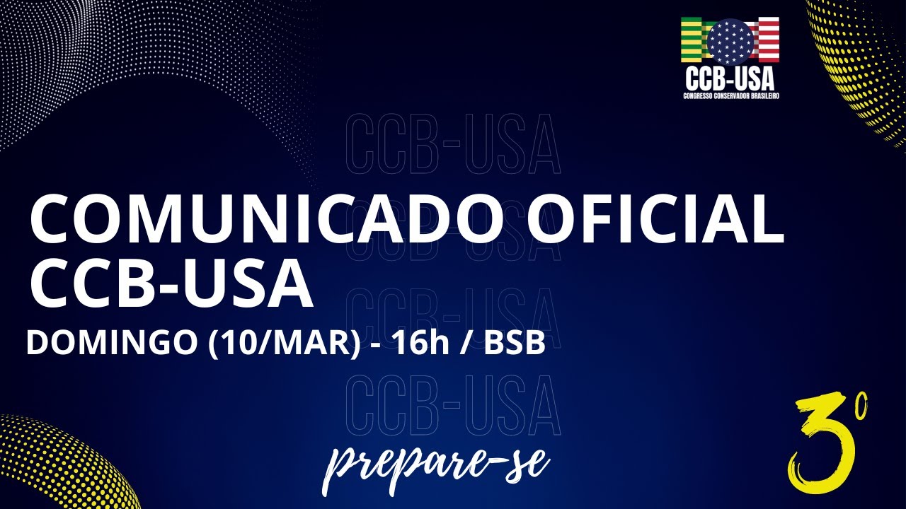 COMUNICADO OFICIAL CCB-USA