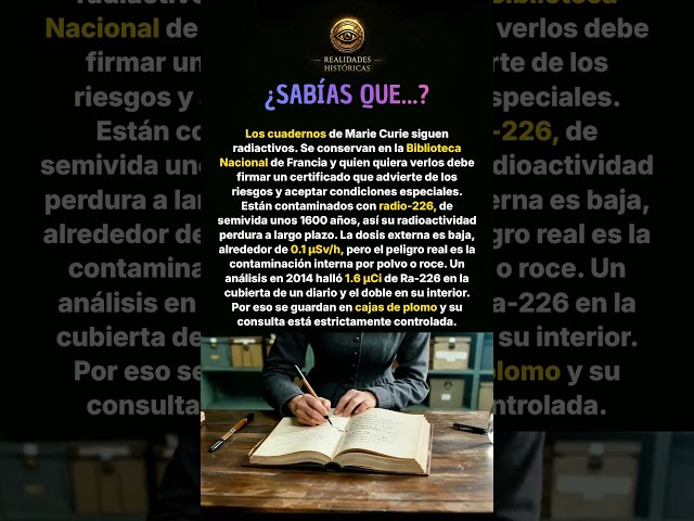 Vídeo relacionado con Marie Curie, la radiactividad y los elementos : el secreto mejor guardado de la materia