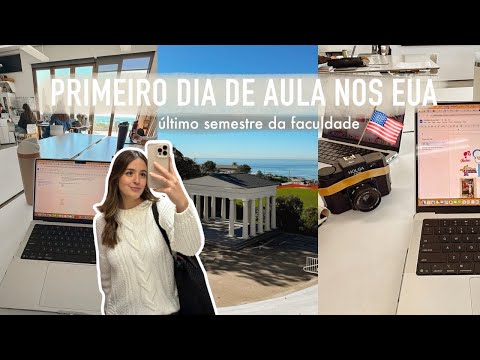 FIRST DAY OF SCHOOL IN THE USA VLOG | Last semester of college