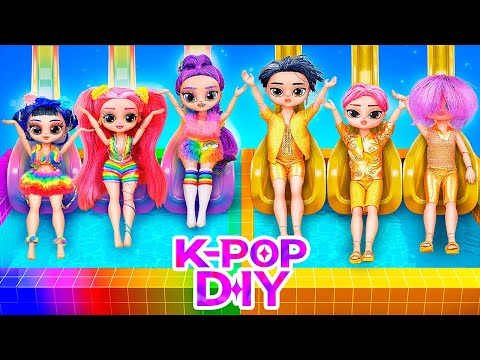 DIY Rainbow and Golden Ship for K-Pop Demon Hunters! 12 Crafts for L.O.L. Dolls