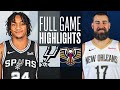 SPURS at PELICANS | FULL GAME HIGHLIGHTS | December 1, 2023