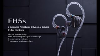 FiiO FH5s Quad-Driver Hybrid In-Ear Monitors (Black) FH5S B&H FiiO FH5s Quad-Driver Hybrid In-Ear Monitors (Black) FH5S B&H
