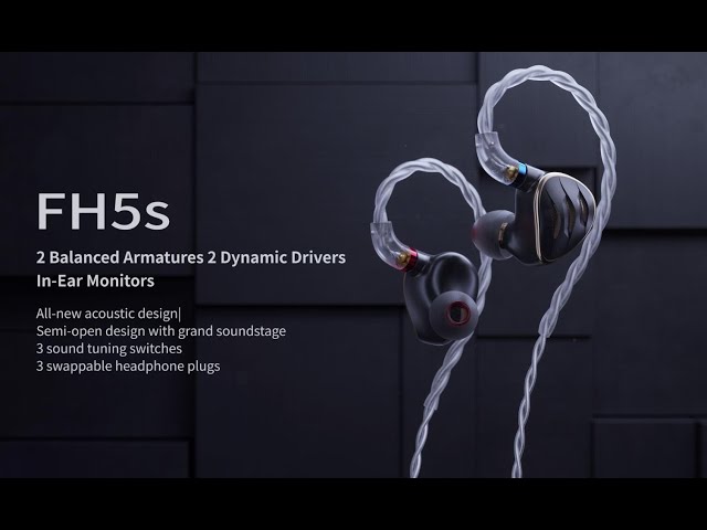 Video teaser for FiiO FH5s FiiO all-new 2 Dynamic Drivers 2 Balanced Armatures In-Ear Monitors