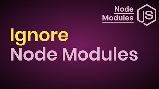 Before You Share, Upload or Push React JS App, WATCH THIS !!! How to Ignore Node Modules?