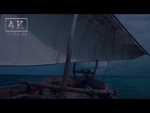 Relaxing sailing boat ocean sounds to sleep | 4 hours