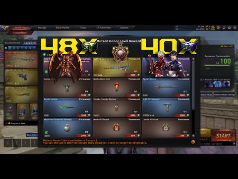 CrossFire West Spent 11,000 Coin on Mutaiton Shop + Opening 40 Random Mutation Box (Season 3)