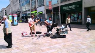 Walkaway by Cast, busking cover