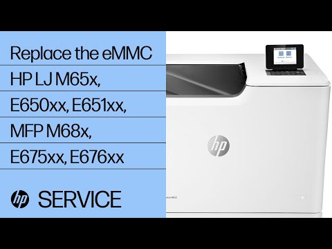 Replace the eMMC | HP LaserJet M65x, E650xx, E651xx, MFP M68x, E675xx, E676xx | HP