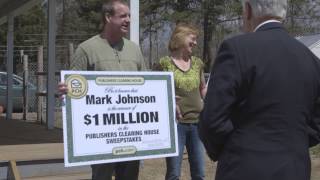 Publishers Clearing House Winners: Mark Johnson From Dolgeville, New York Wins $1 Million