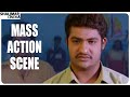 NTR Mass Fight Scene Scene Subbu Telugu Movie Shalimar Cinema