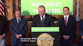 Governor Phil Murphy address Taxes in  Marlboro Township NJ 2 9 18
