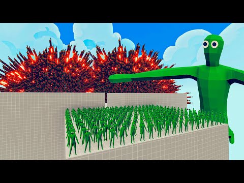 100x ZOMBIE + 1x  GIANT vs 1x EVERY GOD   Totally Accurate Battle Simulator TABS