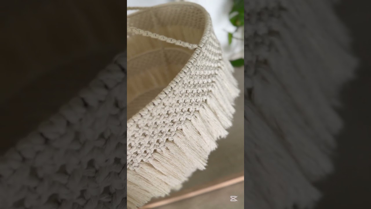 Beautiful lighting design with just one chandelier with macrame lustr😊😇