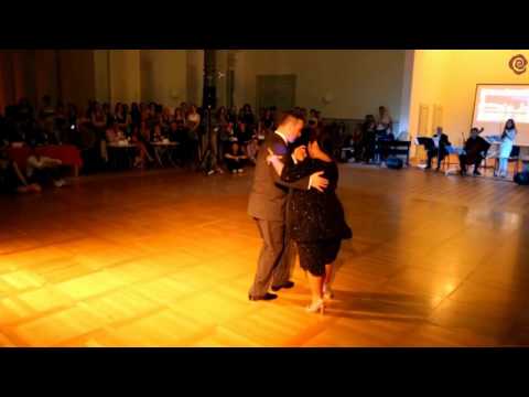  Graciela Gonzalez  and  Vladimir Khorev  are  dancing  at  White Nights tango festival  in  2015
