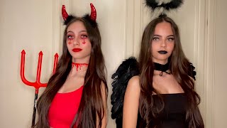 EASY HALLOWEEN MAKE-UP Angelo Nero Vs Diavolo