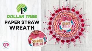 DIY Dollar Tree Summer Wreath ☀️🦩 Flamingo & Pineapple Door Decor