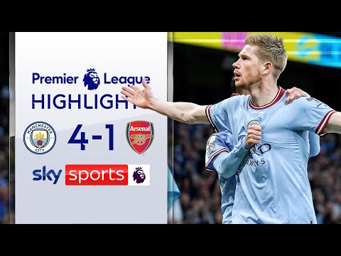 De Bruyne SHINES as City take control of title race 🏆 | Manchester City 4-1 Arsenal | EPL Highlights