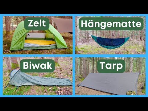 Which is better? Tent, hammock, bivouac, tarp