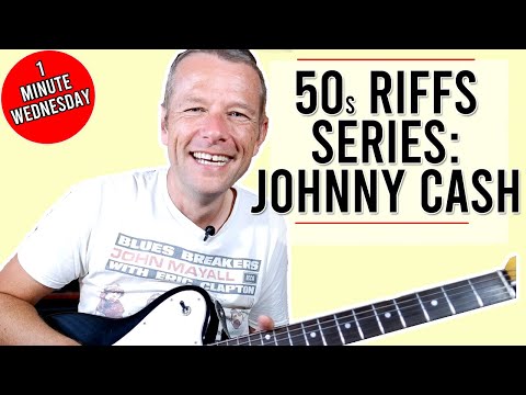 Johnny Cash Guitar Lesson | 1950s Guitar Riffs Lesson | One Minute Wednesday