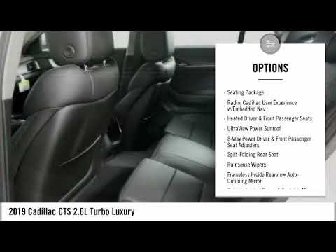2019 Cadillac CTS 2.0L Turbo Luxury New K0108653