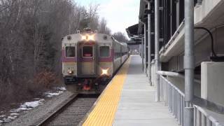 preview picture of video 'Littleton, MA: MBTA Commuter Train (1002) Inbound to Boston'