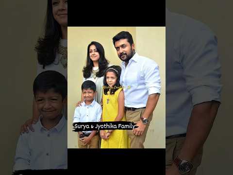 Suriya Sivakumar With Wife Jyothika and Childrens 💓😍👫 Surya Family 👪 #surya #jyothika 🪄 Bollywood