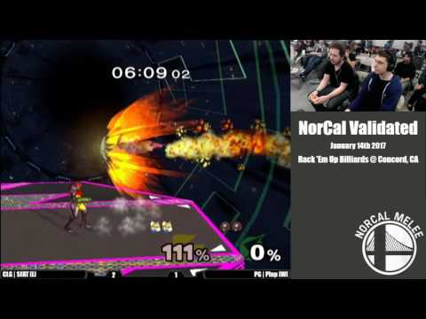 NorCal Validated #1 Singles Grand Finals CLG SFAT (Fox) vs PG Plup (Sheik, Samus)