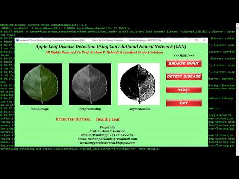 Python Code For Apple Leaf Disease Detection Using Cnn Convolutional Neural Network Source Code
